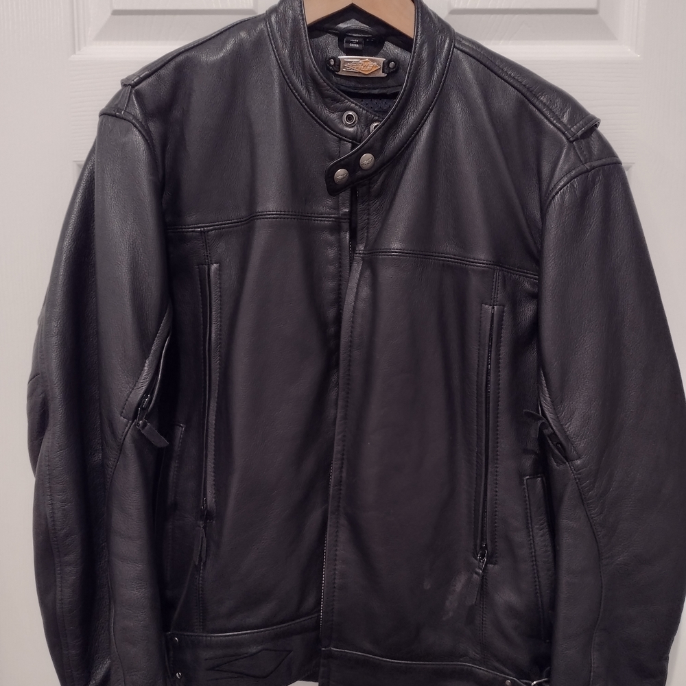 Men's Black Leather Jacket